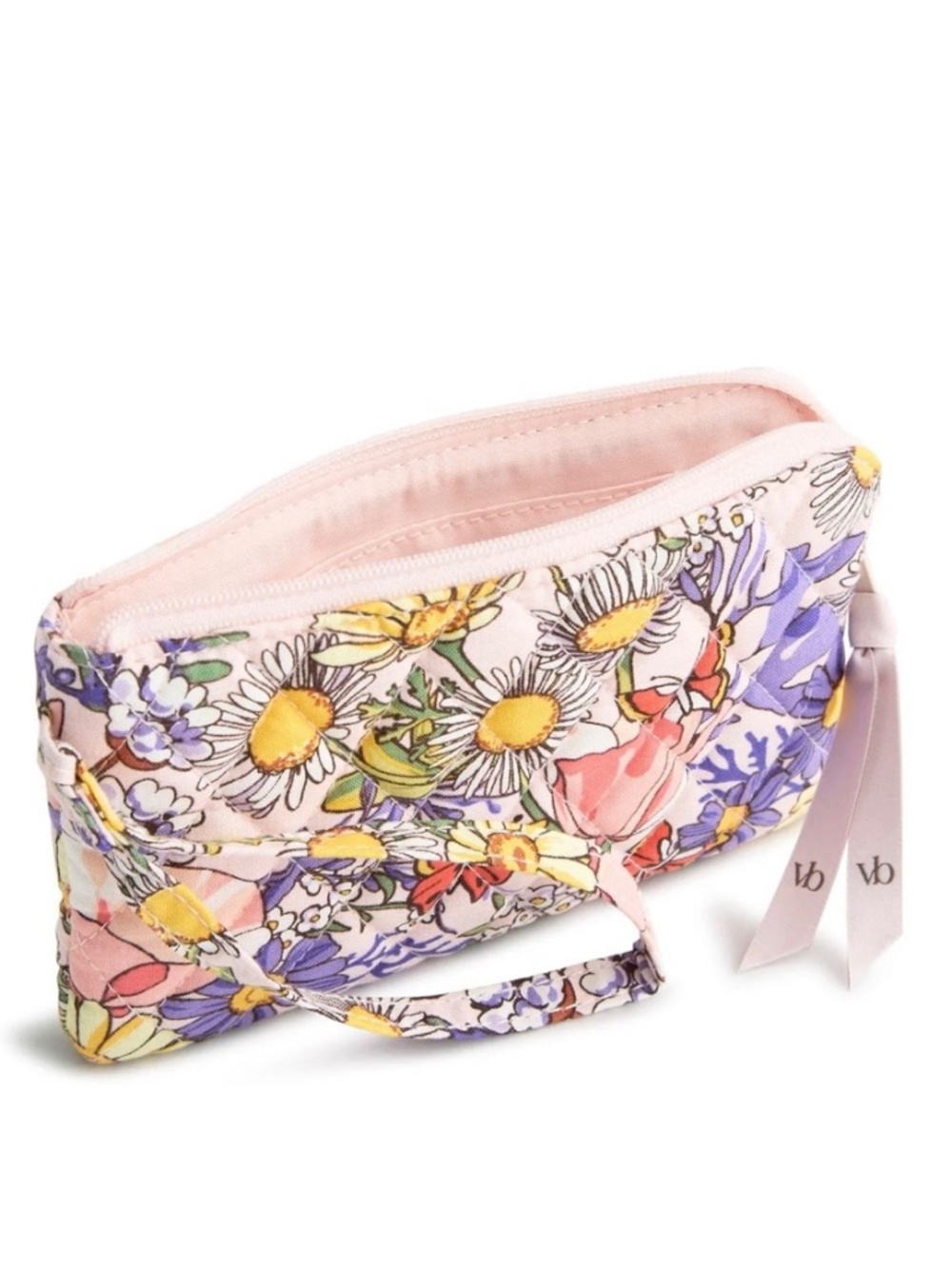 Vera Bradley Essential Zip Wristlet in Costal Wildflowers  Print - New